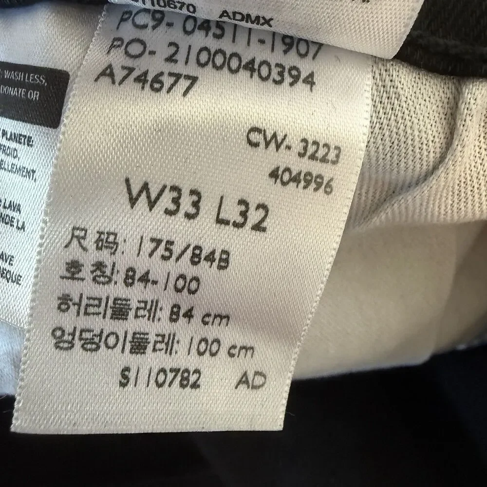 Levi's 511 Slim Fit Jeans Mens 33x32 Black Native Cali Stretch Denim 04511-1907